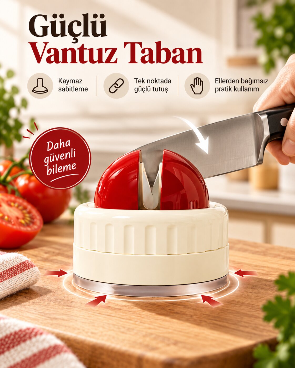 Güçlü vantuz taban